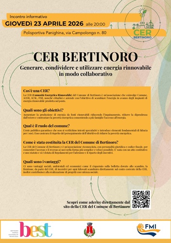 Il futuro dell&rsquo;energia &egrave; condiviso: Bertinoro presenta la sua Comunit&agrave; Energetica Rinnovabile